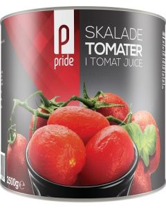 Skalade tomater i tomatjuice 6x2,5kg