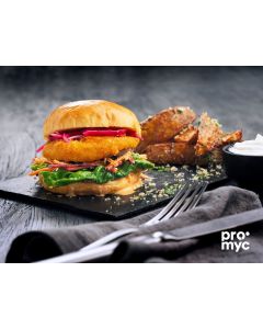 Promyc Crispy Burger 2x2,5kg - Prova på låda - ny svensk proteinkälla