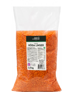 Torra röda linser 2,5kg