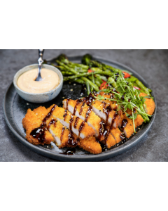 Fläskschnitzel panerad stekt 80x100g 8kg