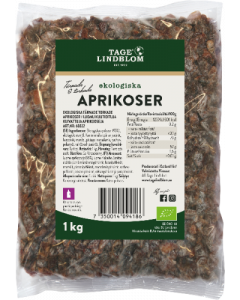 Tärnade Torkade Aprikoser Eko 8x1kg