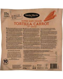 Tortilla Carrot 8 x 10st 25cm, 620 g/pkt 4,96kg/kart